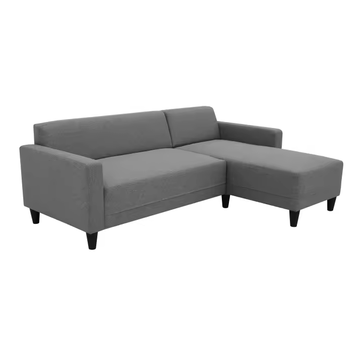 Sofá Chaise Longue Bob Reversible Sawana Color Gris Antracita 197 cm - 1