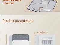 SOMY Deshumidificador de aire con filtro de aire básico para el hogar, máquina absorbente de humedad silenciosa, antihumedad, secador de aire portátil para oficina, 1500ML - details 15
