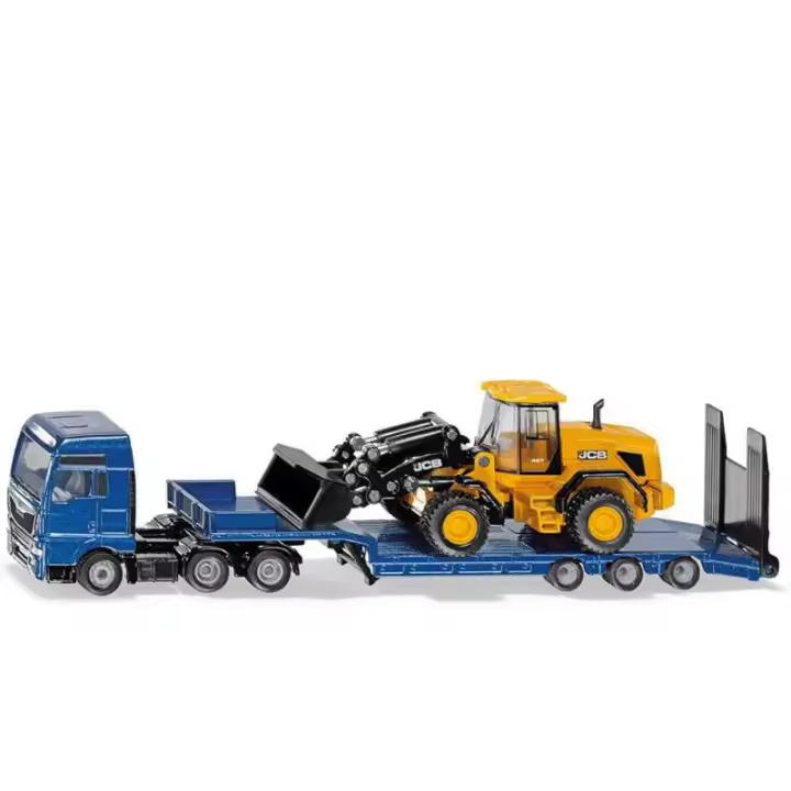 Siku Camión MAN con JCB - Carga Pesada en Construcción - Tractor 3 Ejes - 1