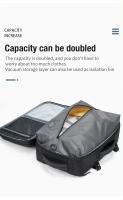 Mochila de Airbag expandible para hombre, de 16 pulgadas bolsa impermeable para ordenador portátil, bolsa de negocios, almacenamiento de Integral vacío, mochila de viaje, bolsa de equipaje - detalles 1