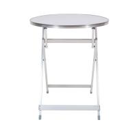Mesa Plegable Multifuncional The Secret Home - Madera Contrachapada y Aluminio - D.60x70 Cm - Para Jardín, Terraza, Balcón o Picnic - details 0