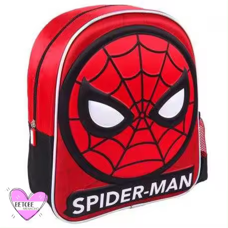 Mochila Infantil Logo Spiderman 3D Con Botella De Alumino - Cerdá - 1