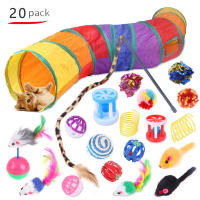 Juguetes Para Gatos Túnel De Juego En Forma De Ratón Con Bolas Simulación De Pescado Acampar Divertido Para Gatos Y Gatitos Material Dacron - details 1