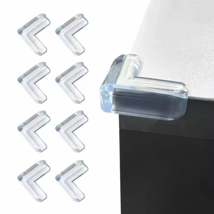 Protección De Esquinas Para Mesa Infantil 4pcs/set Guardia Anticolisión Seguridad Accesorio Protector De Cabeza Material Suave - 1