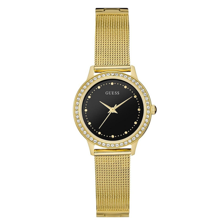 Guess women's analog quartz watch with stainless steel strap w0647l8