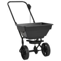 vidaXL Carrito de mano esparcidor de sal PVC y acero 92x46x70 cm 15 L - details 0