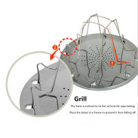 Rack De Tostador Portátil En Acero Inoxidable Para Camping Y Grill Multifuncional Soporte Para Pan Plegable Accesorio De Estufa Al Aire Libre - details 9