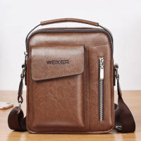 Bolso De Hombro Vintage Para Hombres Bolsos Cruzados Retro Con Cierre De Cremallera Bolsa De Mano De Nylon Para Occasiones Versátiles - details 11