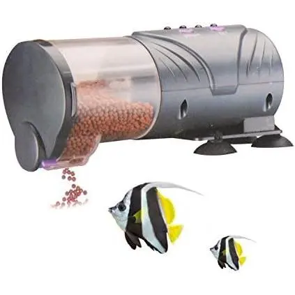 Comedero automático para peces para acuario, comedero automático para peces a batería Saim Daily Double II - 1