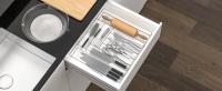 Organizador De Cajón De Cucharas Ajustable En Negro Para Cocina Expansible Soporte Para Utensilios Y Platos De Estilo Clásico - details 8