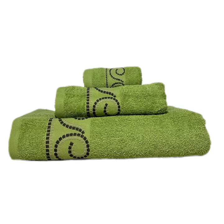 ILOVEHOME - Juego de Toallas de Baño 100% Algodón 450G - Set de 3 Piezas en Colores Variados , Incluye una toalla de tocador (30x50cm), una toalla de lavabo (50x100cm) y una toalla de sábana (100x150cm) - 1