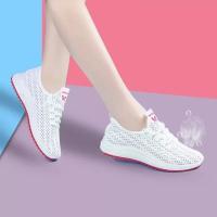 Zapatillas Casuales Para Mujer Transpirables De Malla Cómodas Para Verano Deporte Senderismo Tenis Planos De Correr - details 14