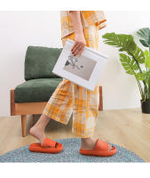 Sandalias De Hueso Grueso Para Mujer EVA Suave Suela Cama De Nubes Pantuflas De Interior Antideslizantes Playa Verano 2025 - details 23