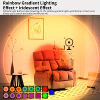 Lámpara De Pared Recargable LED Con Sensor De Movimiento Luz Nocturna RGB Gradient Ambiente Dimmable Magnética Luz De Escalera Interior - details 2