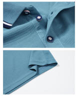 Camisa Polo Para Hombre Nuevo Verano Manga Corta Bordada Lujo Top Casual Cuello Redondo Transpirable Ligera De Mantener - details 8