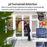 Cámara Solar 4G LTE de Tarjeta SIM O Cámara WiFi Exterior 2.4GHz Inalámbrica, Cámara de videovigilancia PTZ de doble lente 4K y 6MP para exteriores, Cámara de Seguridad Exterior Batería Recargable, Energía Solar Audio Bidireccional, Detección de Movimient - details 6