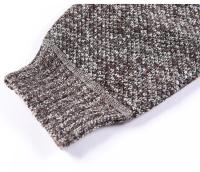 Cardigan De Cuello Alto Para Hombre Con Cremallera Thicken De Algodón Tejido En Jacquard Suéter Grueso Y Caliente Para Otoño Y Invierno Estilo Casual - details 13