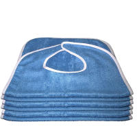 Baberos para adultos, Baberos de tela de toalla Azul, para personas mayores, Boca de Accon suave y Cocina, para adultos, se pueden limitar Los Baberos - details 4
