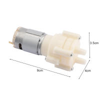 Bomba Diáfragma Pequeña DC6-12V R385 Para Acuarios Y Tanques De Peces 1.5-2L/Min Accesorios De Bomba De Aire Pneumática Redonda - details 3