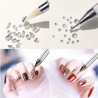 Kit De Decoración Para Uñas DIY Con Herramienta De Recogida De Strass Y 2 Tiras De Cera Adicional 2PCS Dual-Ended Manicure - details 6