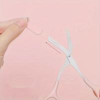 Juego De Aparato De Belleza Para Cejas Con Cepillo Y Cuchilla Curva Trimmer Plegable Para Eliminación De Vello Material Plástico - details 2
