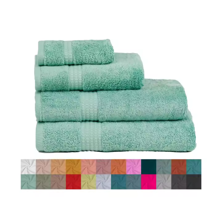 TRAMAS+ Juego de 6 Toallas Premium 700gr, 4 Toallas de Mano 50x100 cm y 2 Toallas de baño de 70x140cm, 100% Algodón, Secado Rápido y Absorbente - 1