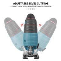 Sierra de Calar inalámbrica, 65mm, 900W 1000-2900rpm, Velocidad Ajustable (1-3), 4 Modos de Corte, Caja Magnética de Hoja, Cortar Madera Metal Plástico, compatible con Makita 18 V baterías (sin batería) - details 5