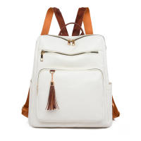 Nueva mochila de cuero, estilo retro, informal, de gran capacidad, con múltiples compartimentos para Mujer - details 2
