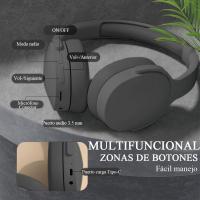 Auriculares Inalámbricos Bluetooth HD Micrófono Plegable Cascos Inalambricos Hi Fi Estéreo Cancelación Ruido Control Volumen Carga Rápida USB Inalambricos Auriculares(Gris Tinta) - details 1