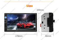 Reproductor Multimedia Para Coche Universal 7 Pulgadas 2 Din CarPlay Android Auto Pantalla Táctil Completa USB TF Soporte Para Control Del Volante - details 2