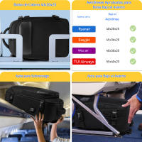 Mochara Viaje avion cabin 40x20x25, mochara de Transporte, mopila impermeable para el Aire Libre, Viajes Diarios, Trabajo, Primavera y Verano-Agplex - details 1