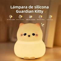Luz Nocturna De Gato De Silicona Lindo Dimmer Recargable Para Decoración De Habitación De Niños Luz Táctil Sin Cable Para Dormitorio Infantil - details 0