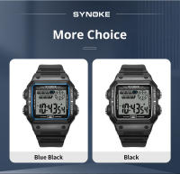Reloj Digital Militar Para Hombre SYNOKE Exterior Retro Deportivo 5Bar Impermeable Multifuncional Luminoso Con Alarma Y Calendario - details 11