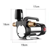 Bomba de transferencia de combustible de 12V/24V/220V para queroseno diésel, bomba autocebante de 990W, detener automáticamente el dispensador de combustible de bomba de aceite eléctrica - details 0