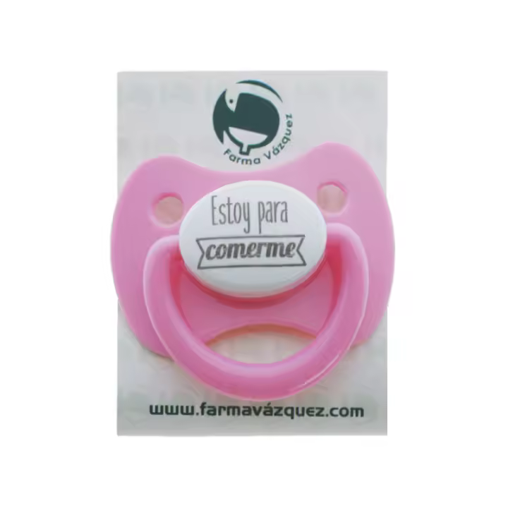 FARMAVAZQUEZ CHUPETE ROSA ( ESTOY PARA COMERME) 6-12 M - 1