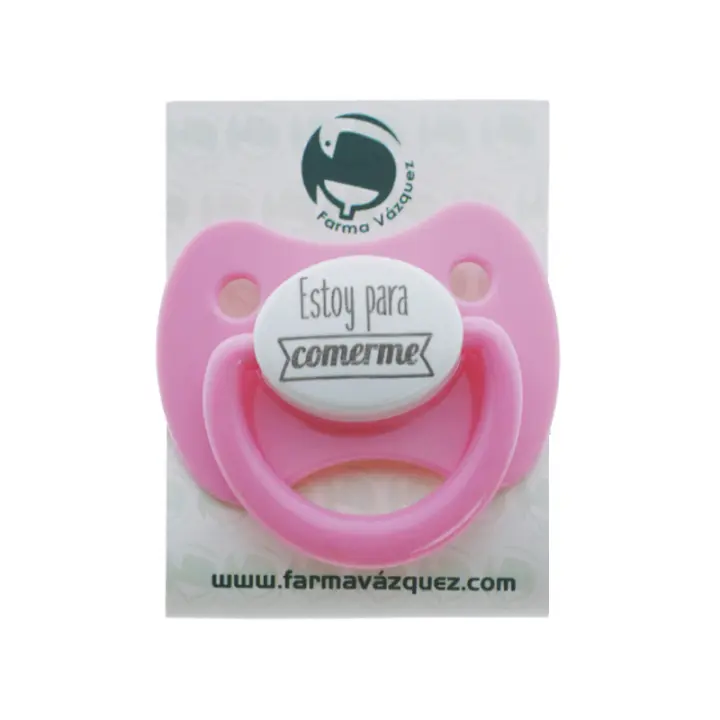 FARMAVAZQUEZ CHUPETE ROSA ( ESTOY PARA COMERME) 6-12 M - 1