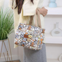 Bolsa De Almuerzo Grande Y Aislada Con Estampado De Dibujos Animados Bolso Termo Para Escuela Trabajo Viajes Y Picnics - details 11