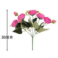 1pc Flores Artificiales De Seda Peonías Para Decoración De Vaso En Habitación Casa Bodas Navidad Accesorios De Fiesta - details 6