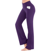 Ogilvy Mather-Pantalones largos de pierna Acampanados para mujer, pantalones largos de cintura alta, estilo Palazzo, elegante, OL - details 3