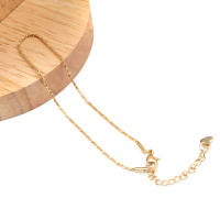Anklet De Acero Inoxidable 23.5cm Color Oro Para Mujer Joyería De Playa Verano Accesorios De Pies Sin Zapatos Cadena De Enlace - details 2
