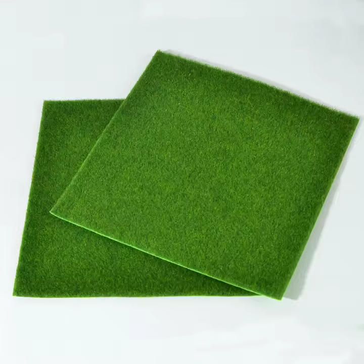 1PCS Alfombra De Hierba Artificial Para Decoración De Micro Paisaje Jardín Miniatura Carpeta De Moss Lawn Turf Eco-amigable Para Casa Y Bodas - 1