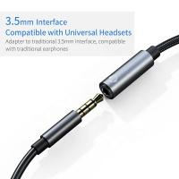 Adaptador INF USB-C para auriculares de 3,5 mm y cargador USB-C Negro - details 3
