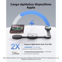 Cargador Magnético Ajustable 3 en 1 Para iPhone - Carga Inalámbrica Ràpida 18W, Compatible con AirPods/Apple Watch, Diseño Compacto para Viajes - details 1