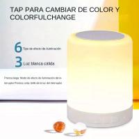 Lámpara De Noche Con Altavoz Bluetooth Inalámbrico Y Luz LED De Toque Para Niños Regalo Tabla De Lámpara Atmosfera Regulable Con Colores - details 2