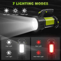 Linterna Portátil Para Camping Potente 4600mAh Recargable LED Super Brillante Lámpara De Mano Para Emergencias Y Senderismo Al Aire Libre - details 4