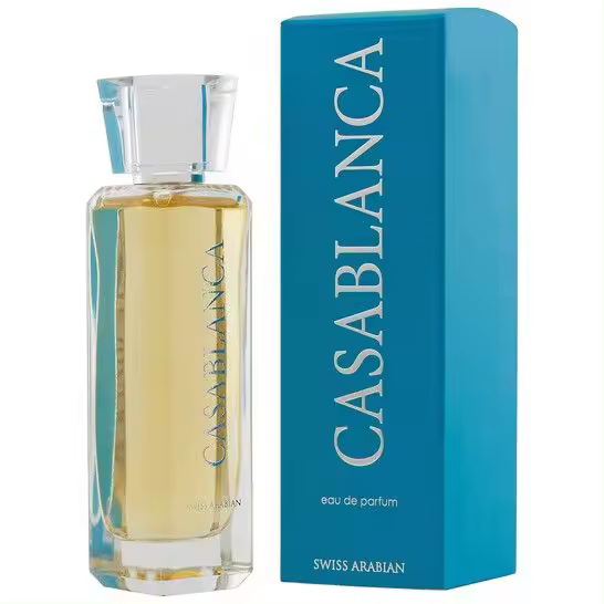 Casablanca Perfume Árabe Unisex 100ml | Fragancia de Lujo Dulce y Amaderada con Manzana y Caramelo | 100% Original, Larga Duración | Ideal para Regalo o Uso Diario | Perfume Oriental Intenso - 1