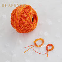 Hilo De C�rdoba Rhapsody De Algodón Egipto Tamaño 3 Para Crochet Variegado DIY Tatting Tejido 50G 120Yds - details 0