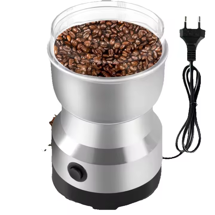Molinillo de Café Eléctrico Molinillo de 200W Molinillo Eléctrico de Café 300ml Molinillos de Especias para Molinillo Semillas Especias Secos(Plata) - 1