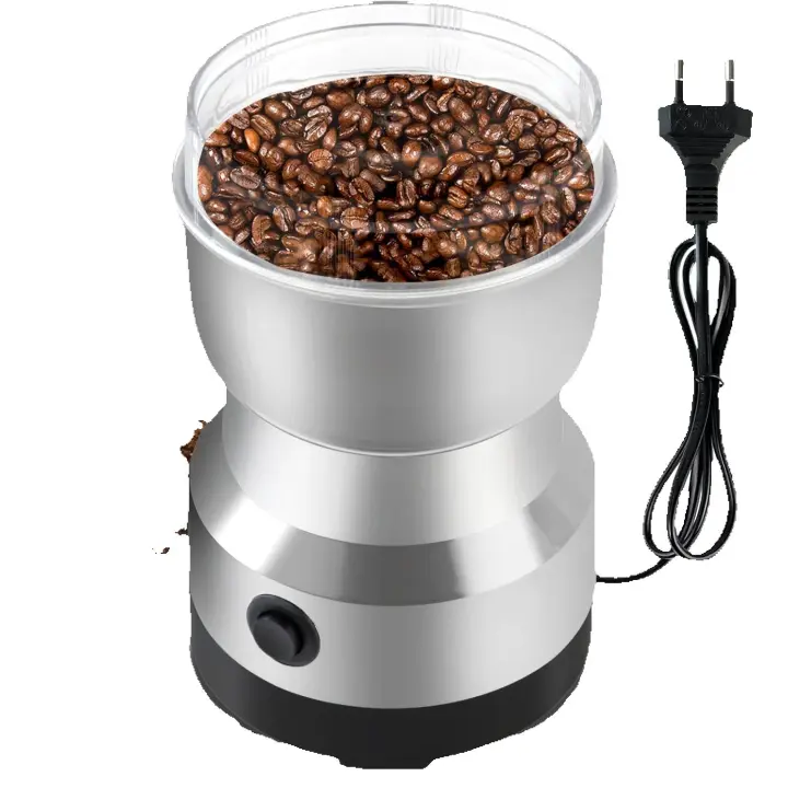 Molinillo de Café Eléctrico Molinillo de 200W Molinillo Eléctrico de Café 300ml Molinillos de Especias para Molinillo Semillas Especias Secos(Plata) - 1