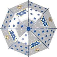 CYP BRANDS - PARAGUAS REAL MADRID / FC BARCELONA - VARIOS MODELOS - 48CM - TRANSPARENTE - PARAGUAS MANUAL - MULTICOLOR - BURBUJA - IDEAL PARA REGALAR - PARA NIÑOS Y NIÑAS - PRODUCTO OFICIAL - MR POPYE - details 1
